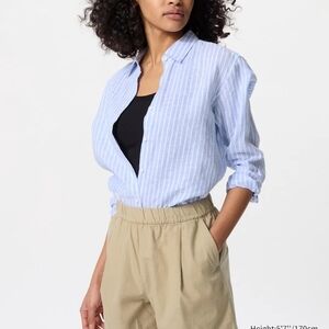 Uniqlo Women's Cotton Easy Shorts (Beige Khaki)